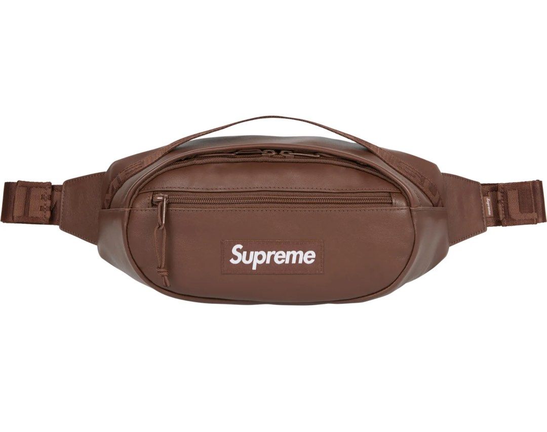 Supreme fanny pack leather shop