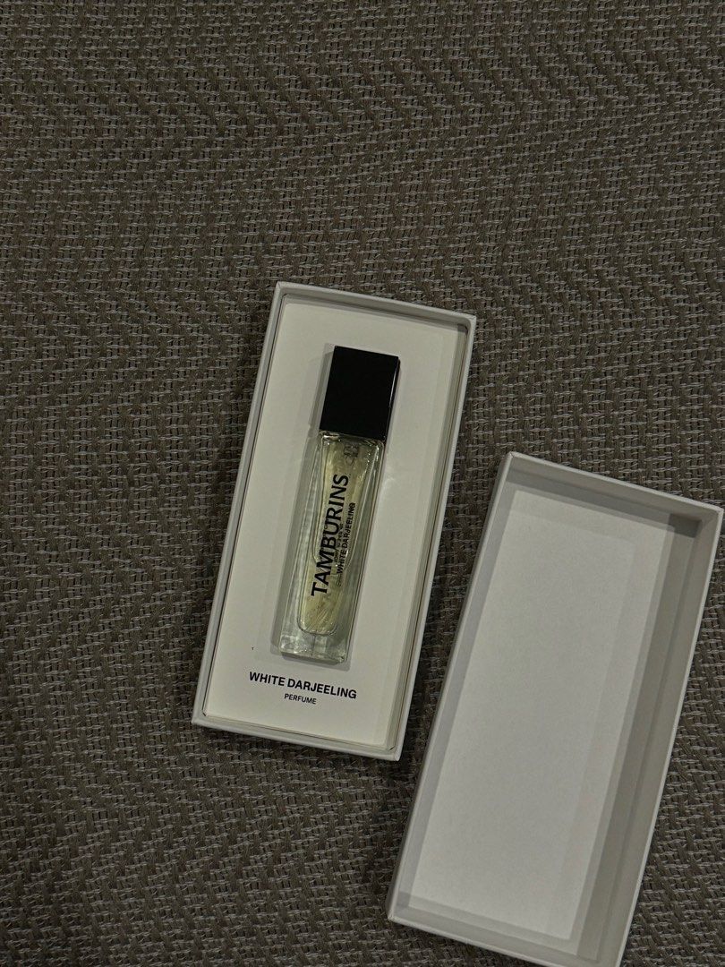 Tamburins White Darjeeling in 11mL (Category: Fragrance & Deodorants) located in Taguig. Submitted by jmagcale (Listing ID 1333644609, Image 1). Description: Incense Notes Top: White Champagne Middle: Black Tea, Peach Base: Musk, Sandalwood RFS: Got another perfume! 🤍 MOP: • BPI • BDO • Unionbank • GCash.