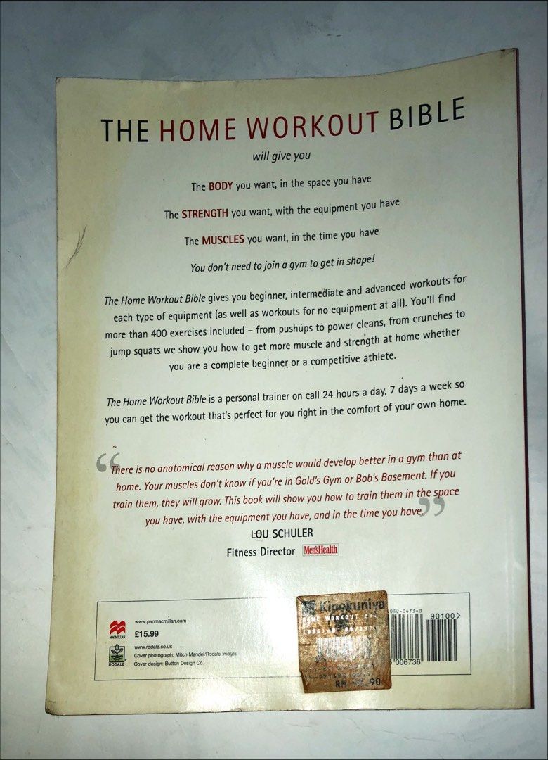 The Home Workout Bible Hobbies Toys Books Magazines Textbooks on Carousell