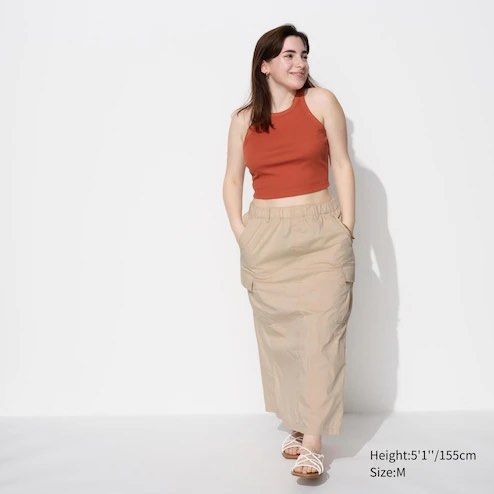 Cargo skirt yellow cheap