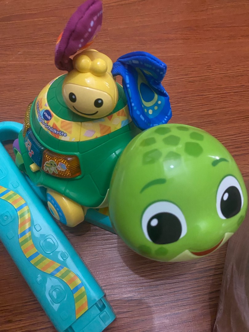 vtech 2 in 1 push&discover turtle, Babies & Kids, Infant Playtime on ...