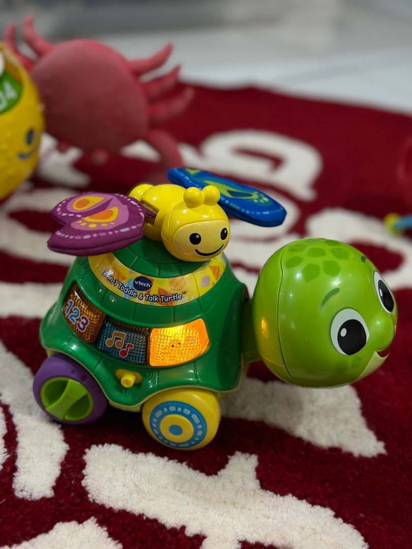 Vtech talking turtle, Bayi & Anak, Mainan & Baby Walker di Carousell