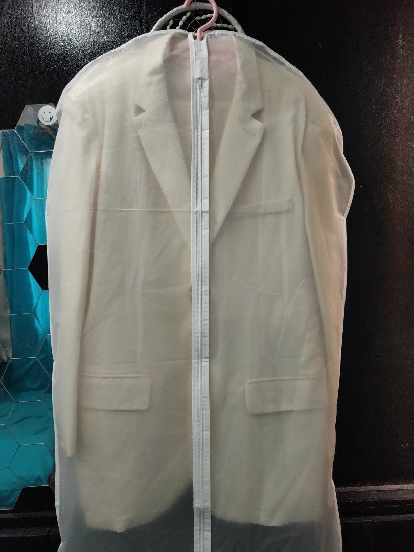 Wedding Coat / Suit for sale (Category: Sets & Coordinates) located in Quezon City. Submitted by jhay.parado (Listing ID 1333512568, Image 3). Description: Coat / Suit, Vest and Pants Set (Color Beige) Suit Size: XXL Width (Armpit to Armpit) - 23.5 Length - 31 Vest Width (Armpit to Armpit) - 23.5 Length - 27 Pants size: Waist - 37 to 38 Note: Naka Dry clean na, gagamitin nalang. Price: 3k Shipped! Meet up: Novaliches Bayan and/or Landbank Ellipti