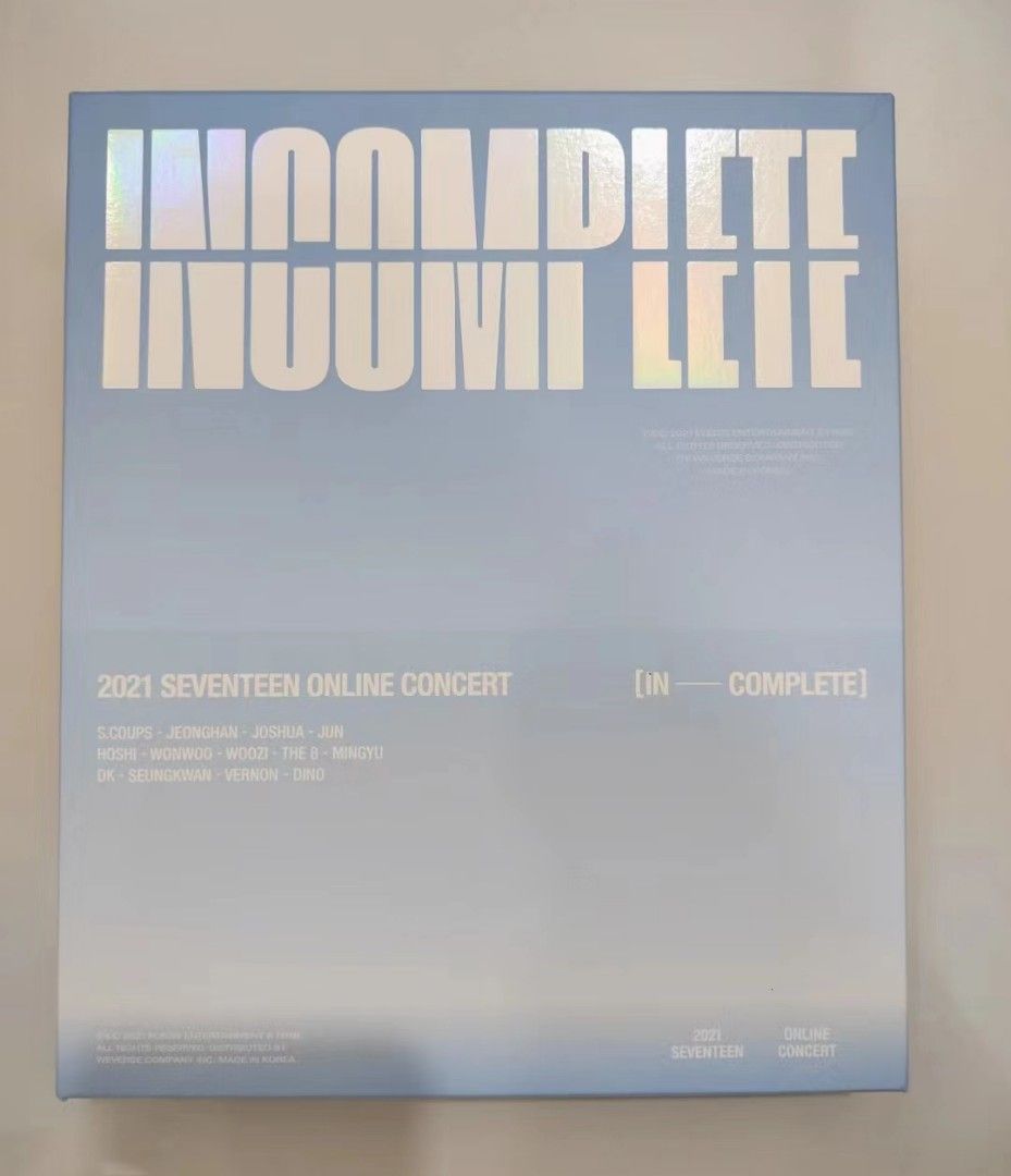 SEVENTEEN INCOMPLETE 2021 DVD S115378275 - K-POP・アジアお 手頃 価格