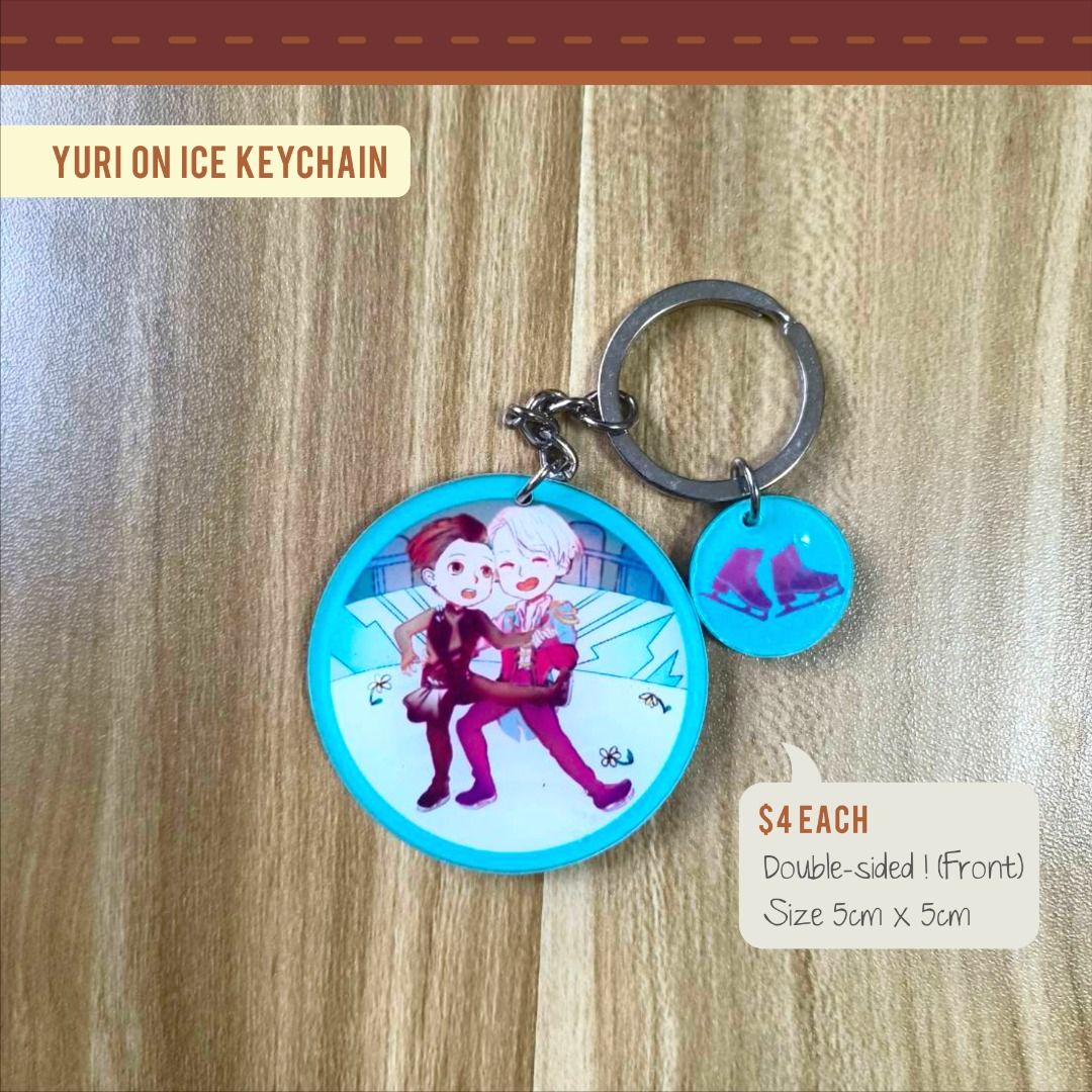 Yuri on ice keychain Hobbies Toys Memorabilia Collectibles Fan Merchandise on Carousell