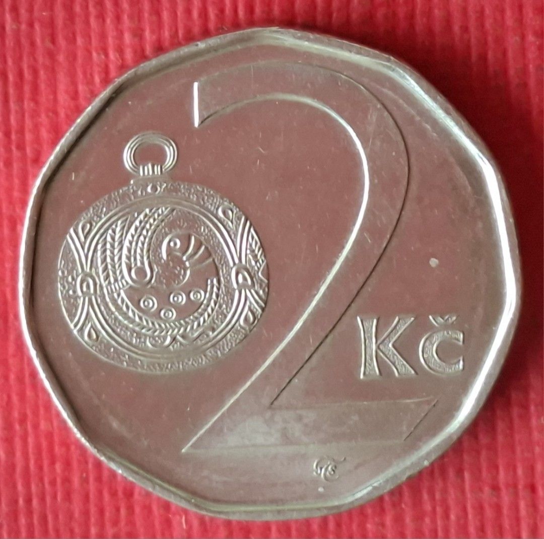 81全新〔CESKA REPUBLIKA]捷克2001年2克朗錢幣乙枚（保真，美品）。, 書籍、休閒與玩具, 收藏、紀念品, 錢幣、紙鈔在旋轉拍賣