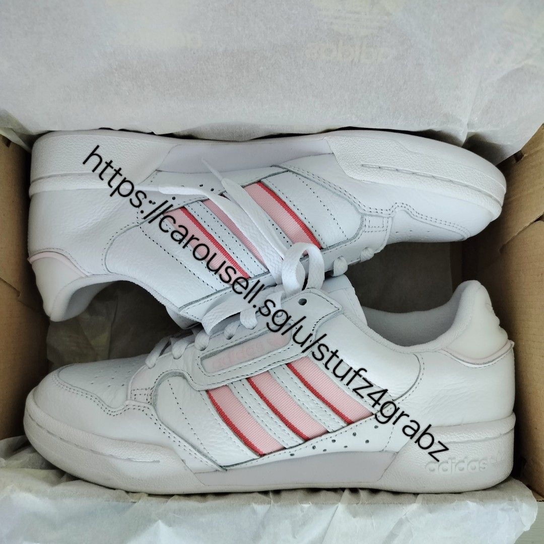 Adidas continental pink stripe clearance