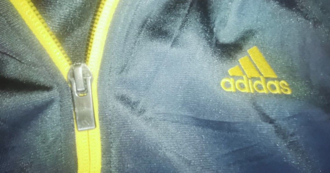 ADIDAS TRACK JACKET (THREE STRIPES AND EMBROIDED LOGO) (Category: Coats, Jackets and Outerwear) located in Maria Aurora. Submitted by thriftteeth (Listing ID 1331615342, Image 2). Description: NO ISSUE EXELLENT CONDITION SIZE XL SLIGHTLY NEGOTIABLE DM ME.