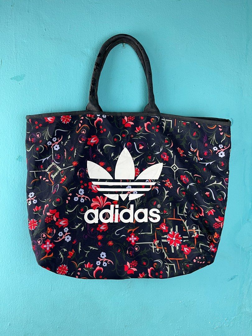 Adidas floral tote bag new arrivals