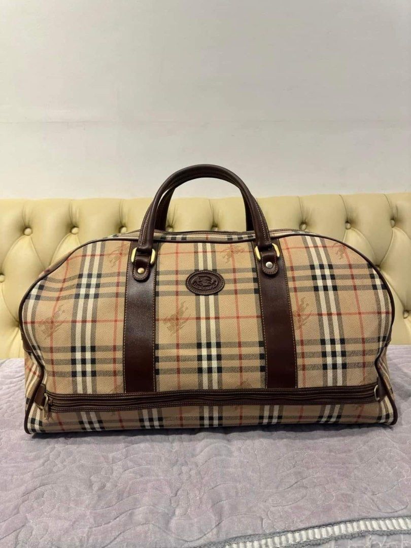 Vintage burberry duffle bag top