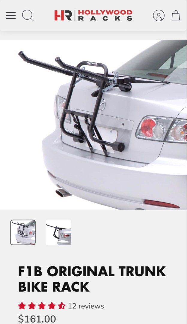 Bike car trunk rack Hollywood F1B