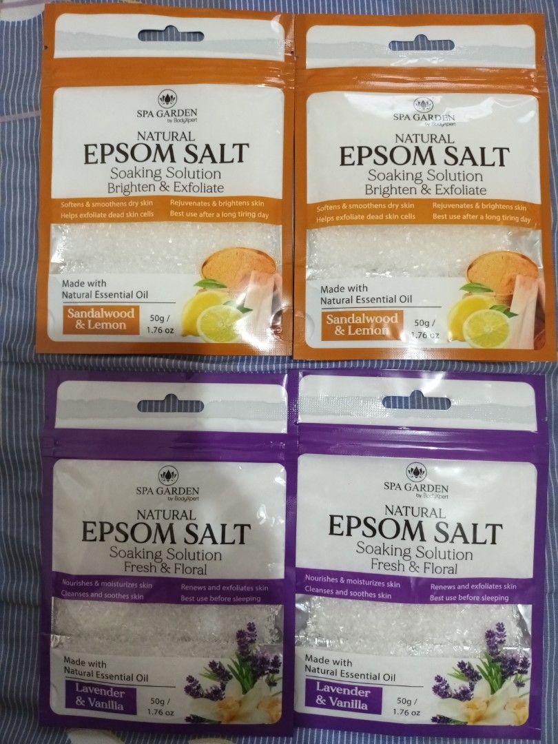 BodyXpert Spa Garden Epsom Salt (Category: Bath) located in Quezon City. Submitted by juliether (Listing ID 1333757512, Image 1). Description: Hi, selling my Spa Garden Epsom salt for 25 each only rfs: decluttering mop: gcash sf: c/o buyer.
