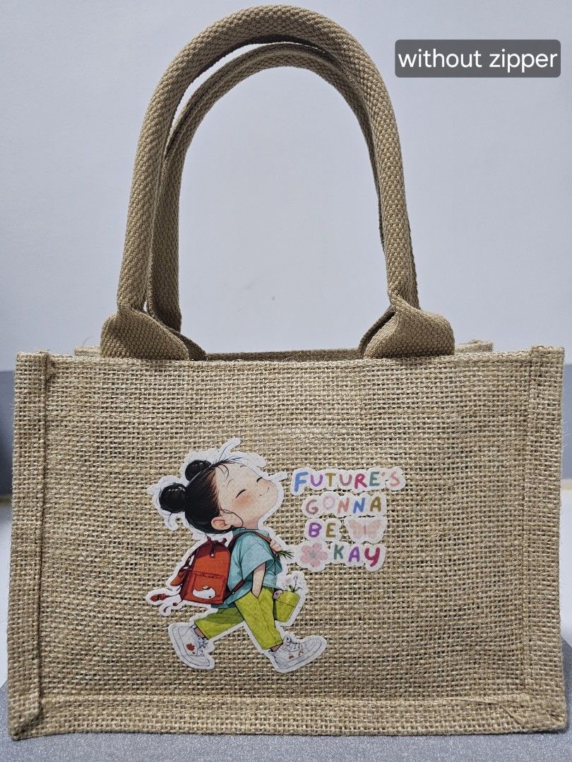 burlap bags (Category: Shoulder Bags) located in Quezon City. Submitted by inkspirelab (Listing ID 1333707784, Image 1). Description: brand new 23x16x12 cm DM for more pictures/details can also customized the design.