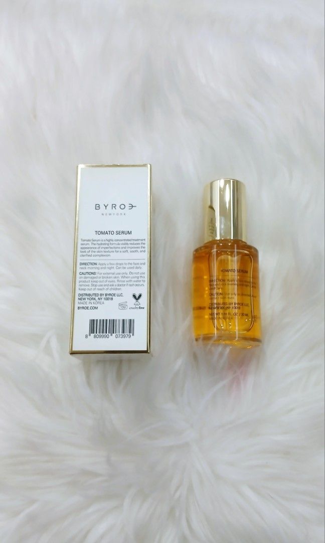 BYROE TOMATO SERUM (Category: Face Care) located in San Juan City. Submitted by cashfrancefashioncosmetics_ph (Listing ID 1333741171, Image 2). Description: ‼️BYROE TOMATO SERUM 30ml 📌 1999 EACH Metal4th.