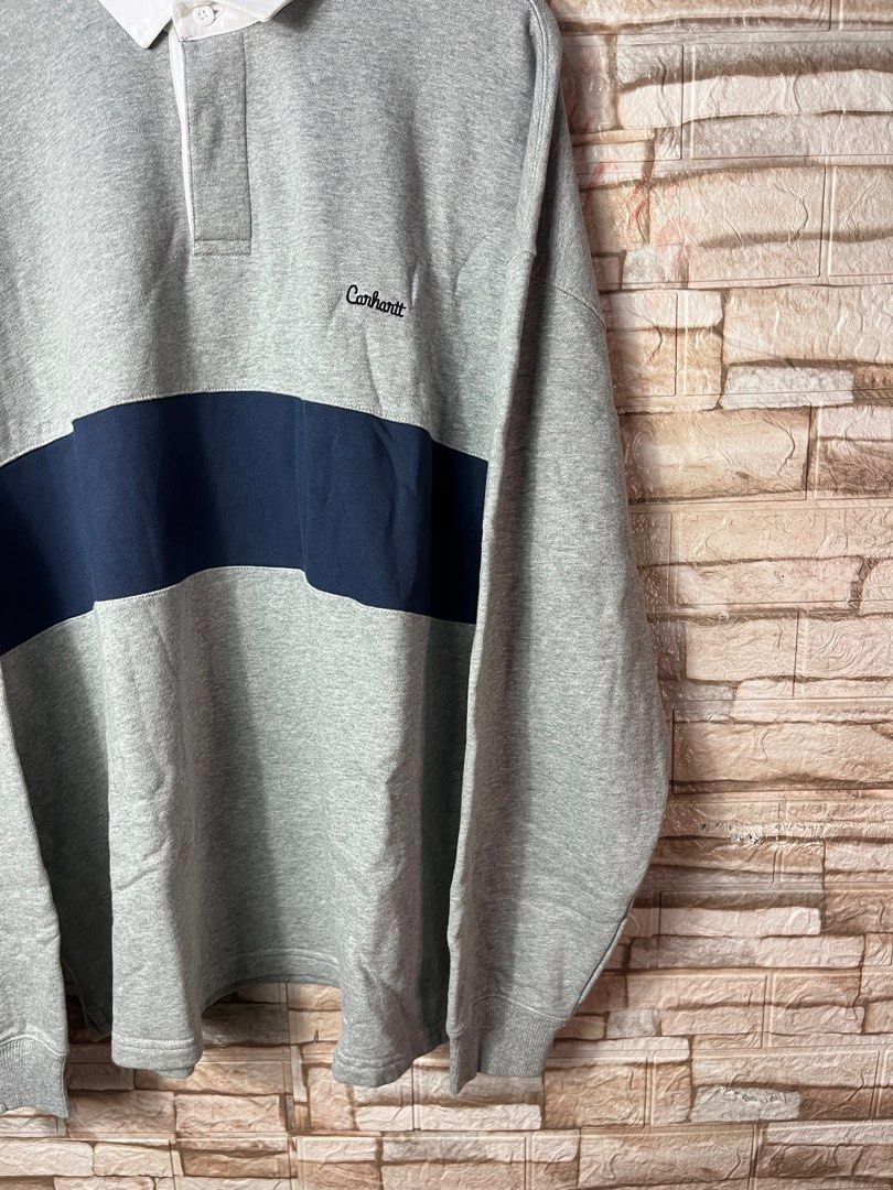 Carhartt Rugby Poloshirt Men s Fashion Coats Jackets and Outerwear on Carousell