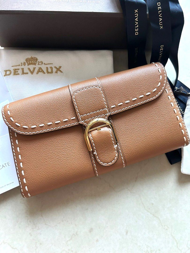 全新Delvaux Brilliant Long Wallet Chain Surpique, 名牌, 手袋