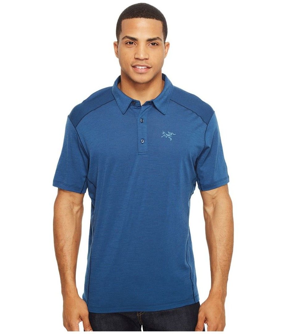 For sale Mens Arcteryx Pelion Polo Shirt size Medium 21x27.5 inches