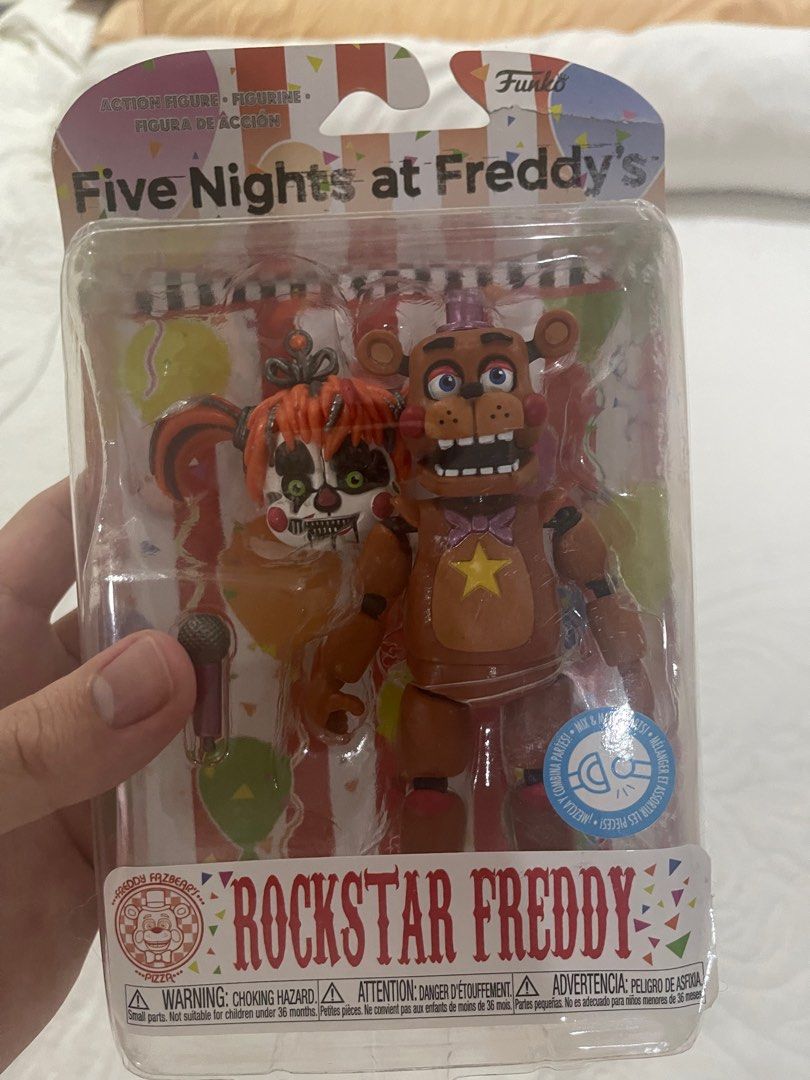 Funko FNAF Pizzeria Simulator Freddy Figure (Category: Designer & Blind Box Toys) located in Quezon City. Submitted by micorgi (Listing ID 1333785685, Image 1). Description: Box is a worn because it is old but figure is still sealed in it’s package, perfect for fnaf fans :).