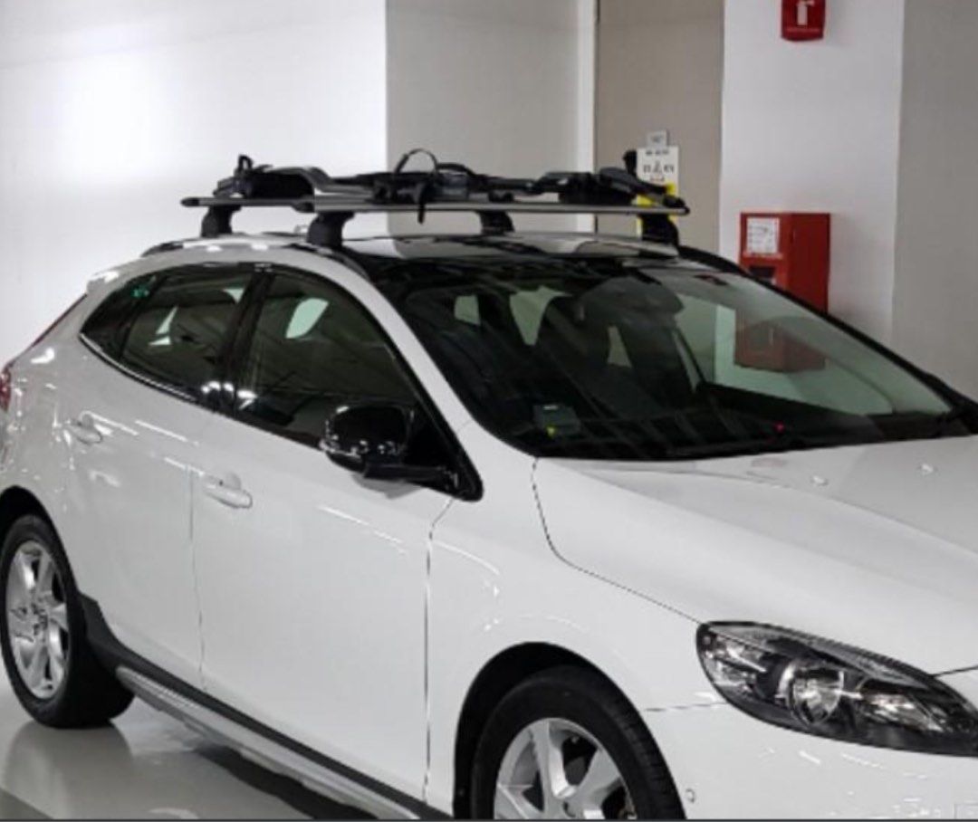 Genuine V40 Roof Bars Bike Rack Genuine Volvo Two Load Carriers With Mountings Aluminium Sports Equipment Bicycles Parts Parts Accessories on Carousell