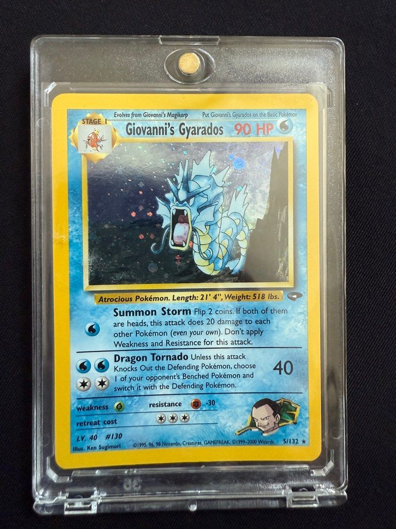Giovanni's Gyarados 5/132 foil Pokemon Card, Hobbies & Toys, Memorabilia &  Collectibles, Vintage Collectibles on Carousell