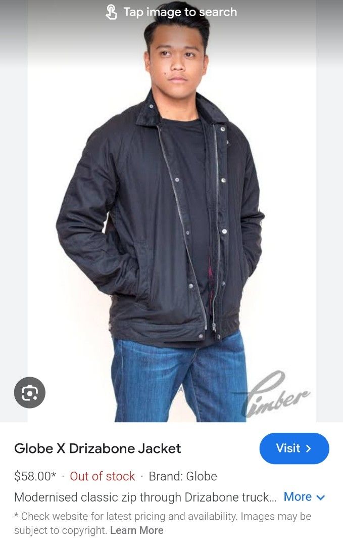 Globe drizabone jacket clearance