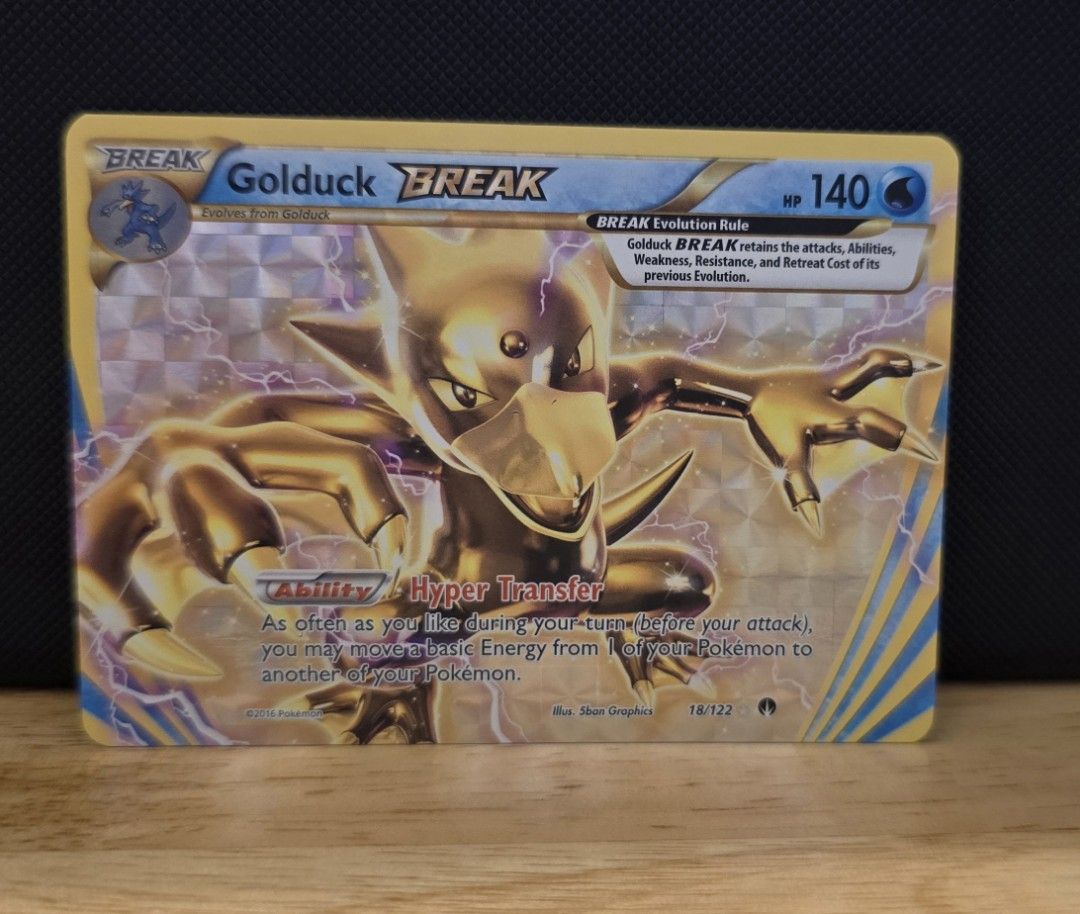 golduck break pokemon card value 18/122  Pokybox Rare holo card featuring BREAK Golduck (#18) from the XY BREAKpoint set. Pokemon - Golduck-Break (18/122) -