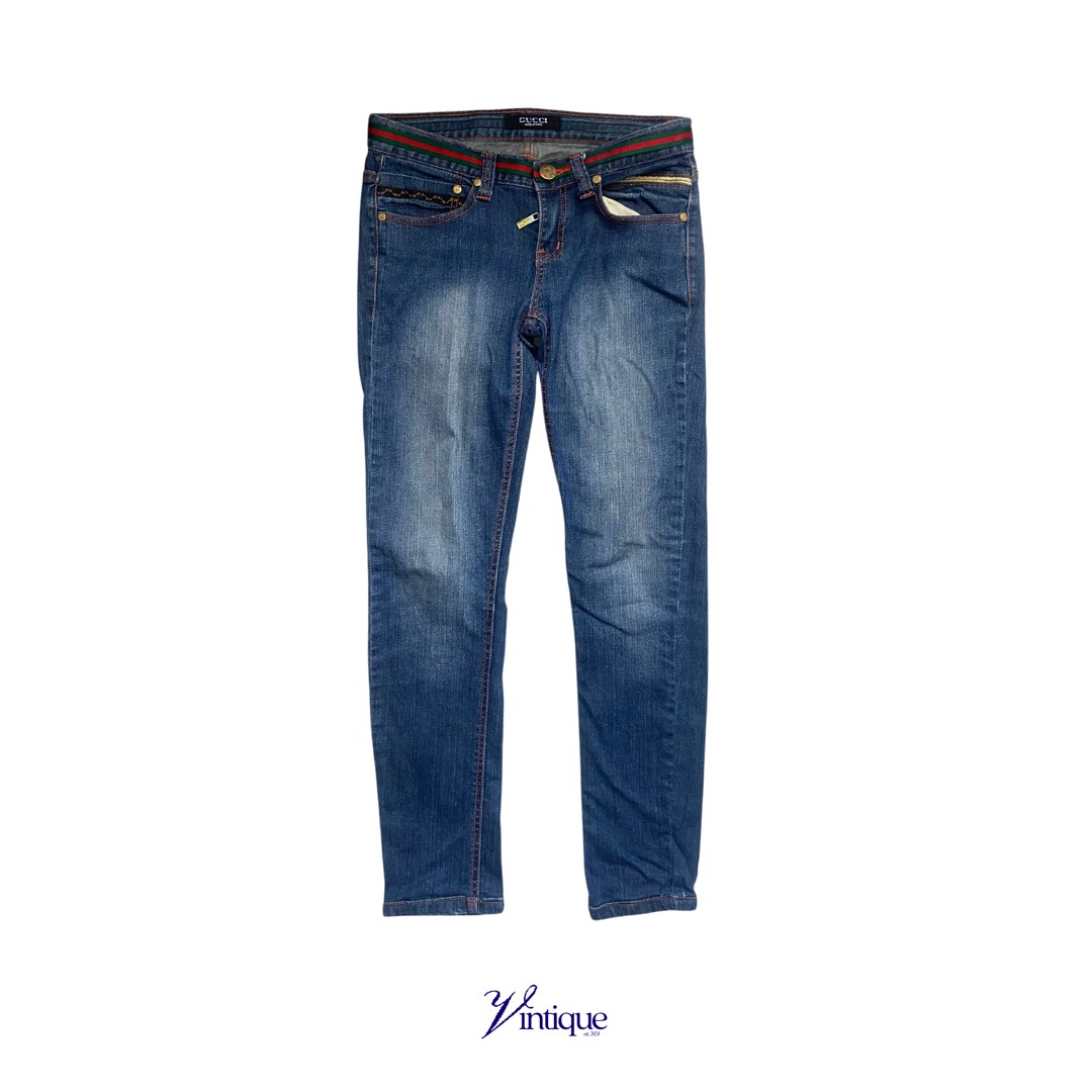 GUCCI Denim Jeans Women s Women s Fashion Bottoms Jeans on Carousell