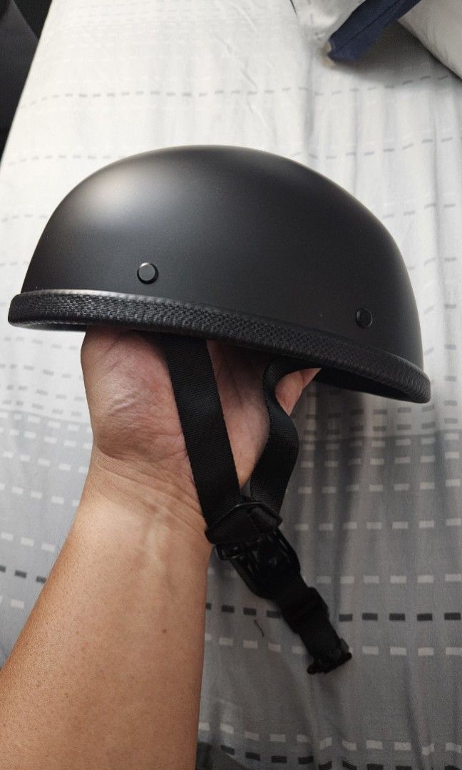 Half cut helmet, Motorcycles, Motorcycle Apparel on Carousell