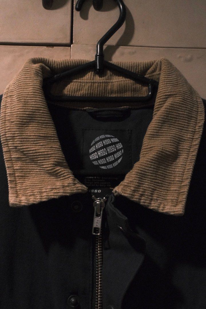 Hisso Corduroy Collar Utility Jacket (Category: Coats, Jackets and Outerwear) located in Manila. Submitted by cloudsfloat (Listing ID 1333792613, Image 3). Description: Hisso Corduroy Collar Utility Jacket Size: Small Bought from another seller on carousell, but not for me Width: 18in Length: 26in In good condition.