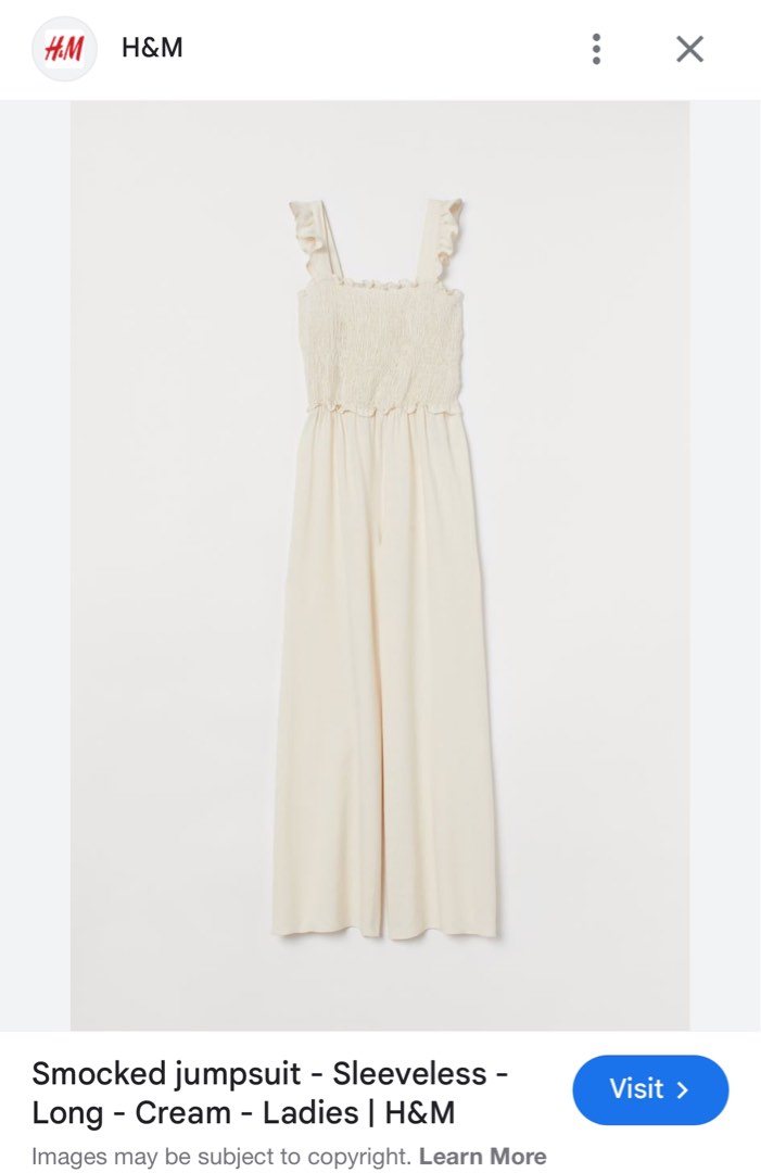 H&m jumpsuit with smocking online