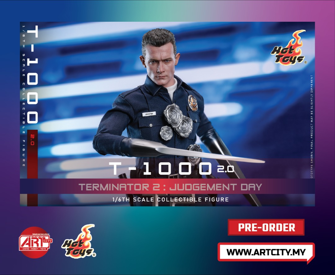 Figurine Hot Toys T1000 Terminator – Occasion, état Correct