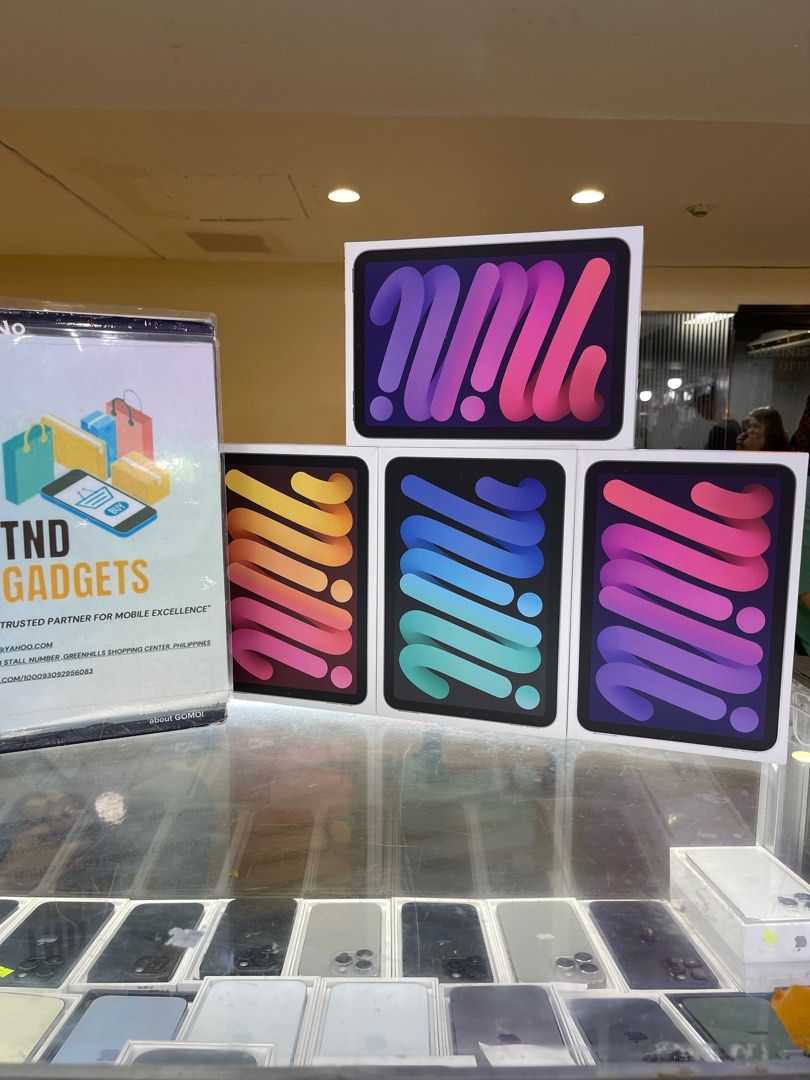 Ipad mini 7 256gb wifi+cellular (Category: iPad) located in Pasig City. Submitted by melissaomb01623 (Listing ID 1333713114, Image 3). Description: Ipad mini 7 256gb wifi+cellular Brand new 1 year warranty 📌pick up store in greenhills shopping center 📌we do cod in metro manila and near provinces just add sf only 📌we ship nationwide via LBC 📌we accept swap/trade in 📌we accept credit card installment 📌we accept ggives 📌for fast transaction m