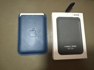 iPhone blue leather wallet 磁吸式卡套64191462219138110