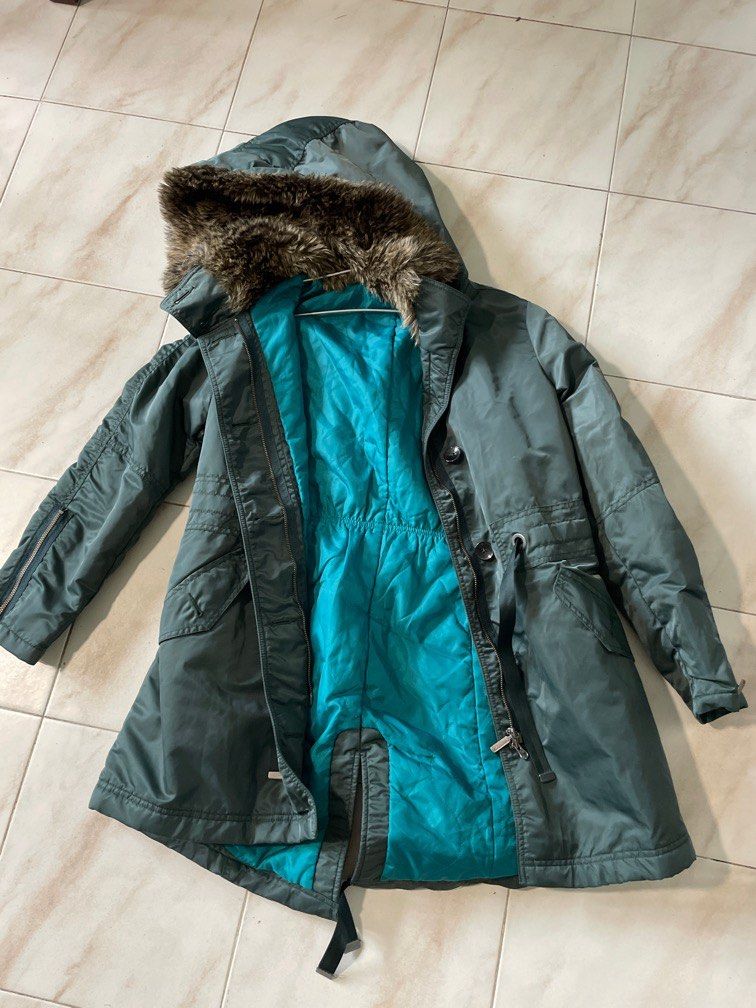 Used faux fur coat on sale