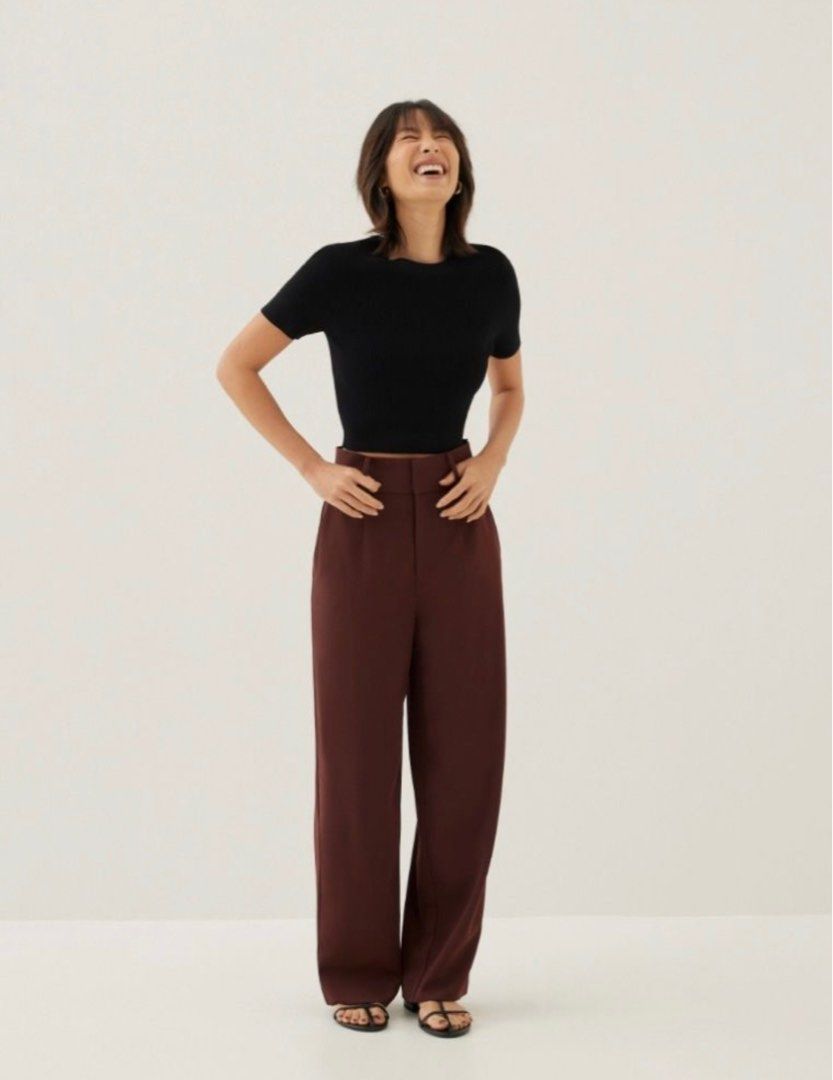 Love Bonito Morie Petite Straight Leg Pants, Women's Fashion