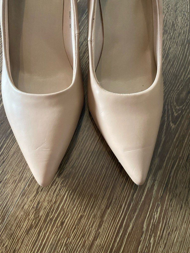 MARKS SPENCER Nude Stiletto Heel Pointed Court Shoes Women s Fashion Footwear Heels on Carousell