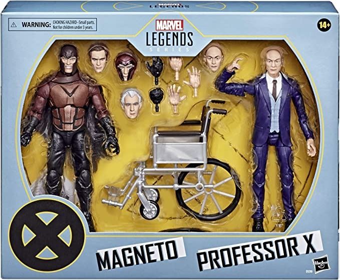 Marvel Legends Magneto and Professor X (Category: Figurines & Statues) located in Manila. Submitted by ninja_kid (Listing ID 1333796849, Image 1). Description: 6-INCH-SCALE COLLECTIBLE MAGNETO AND PROFESSOR X FIGURES: Fans and collectors alike can enjoy these 6-inch figures, inspired by the characters from the X-Men movies. MARVEL MOVIE-INSPIRED DESIGN: Magneto and Professor X figures feature premium design, detail, and articulation for high pose