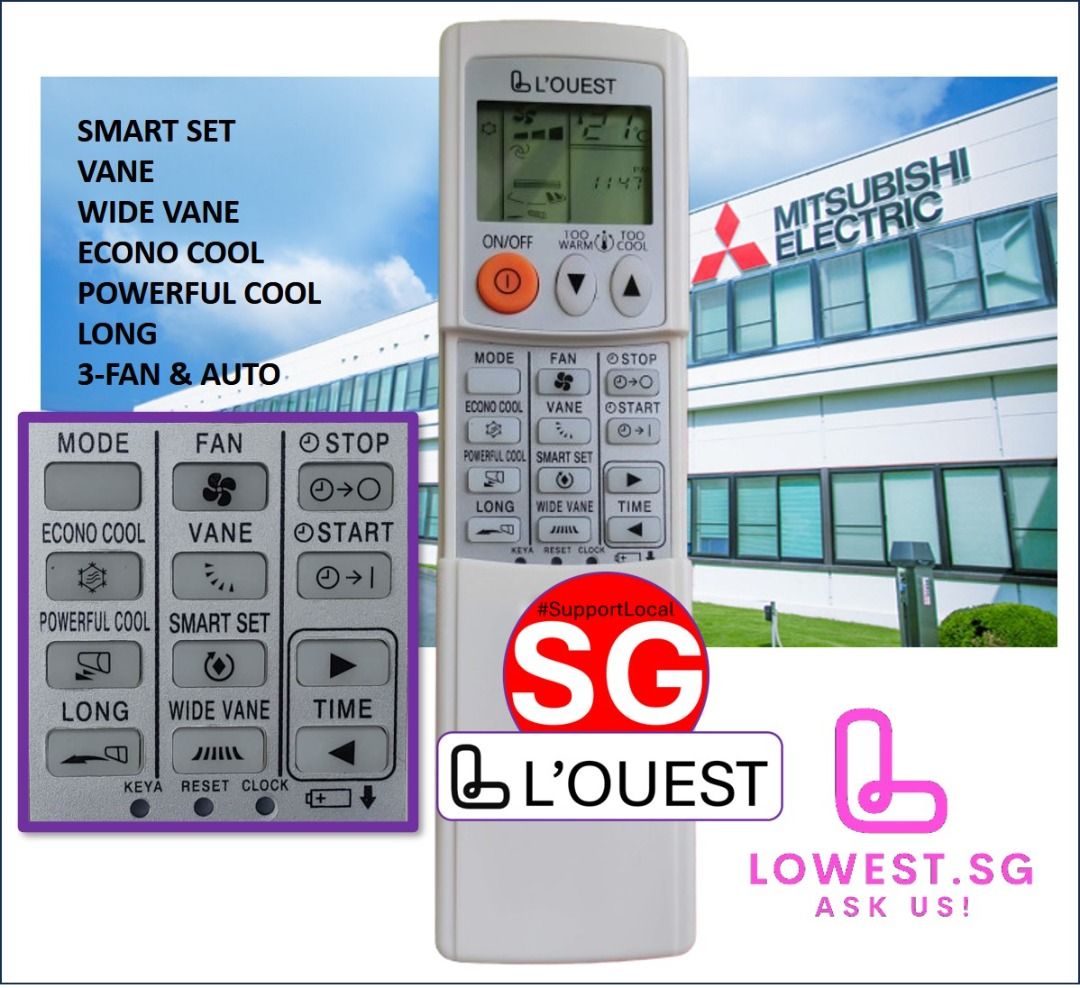 Conditioner Remote Mitsubishi Electric Econo Cool Econo Cool