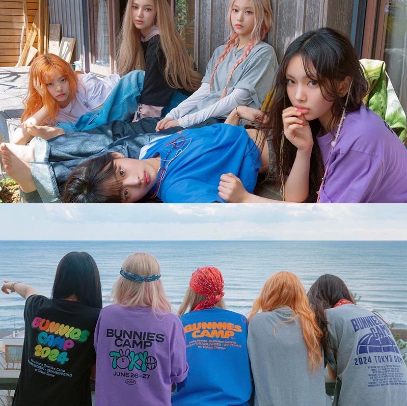 NewJeans Japan Bunnies Camp 2024 Special Premium Kit T-shirt