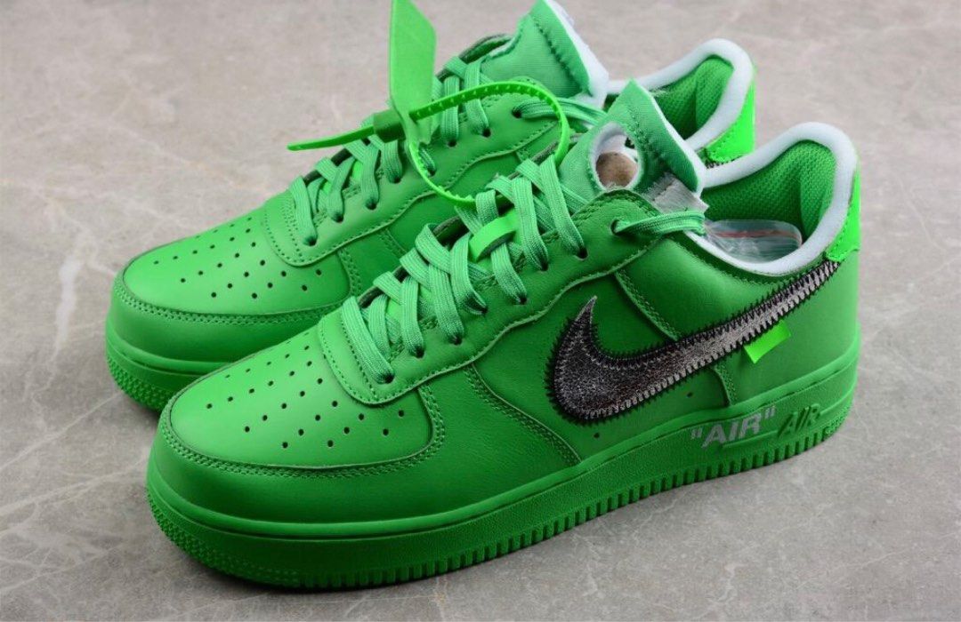 White Green Spark Air Force Low Neon Green Low White And Lime