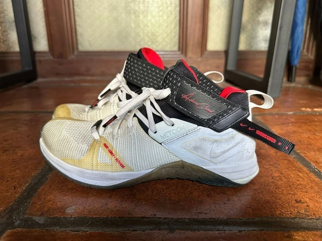 Nike Metcon Flyknit 3 x Adonis Creed White Team Red shoes 8.5US Men s Fashion Footwear Sneakers on Carousell