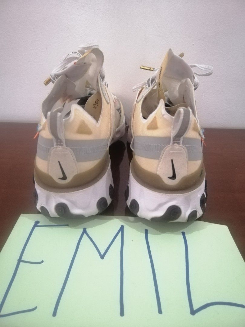Nike React Offwhite 87 Men s Fashion Footwear Sneakers on Carousell