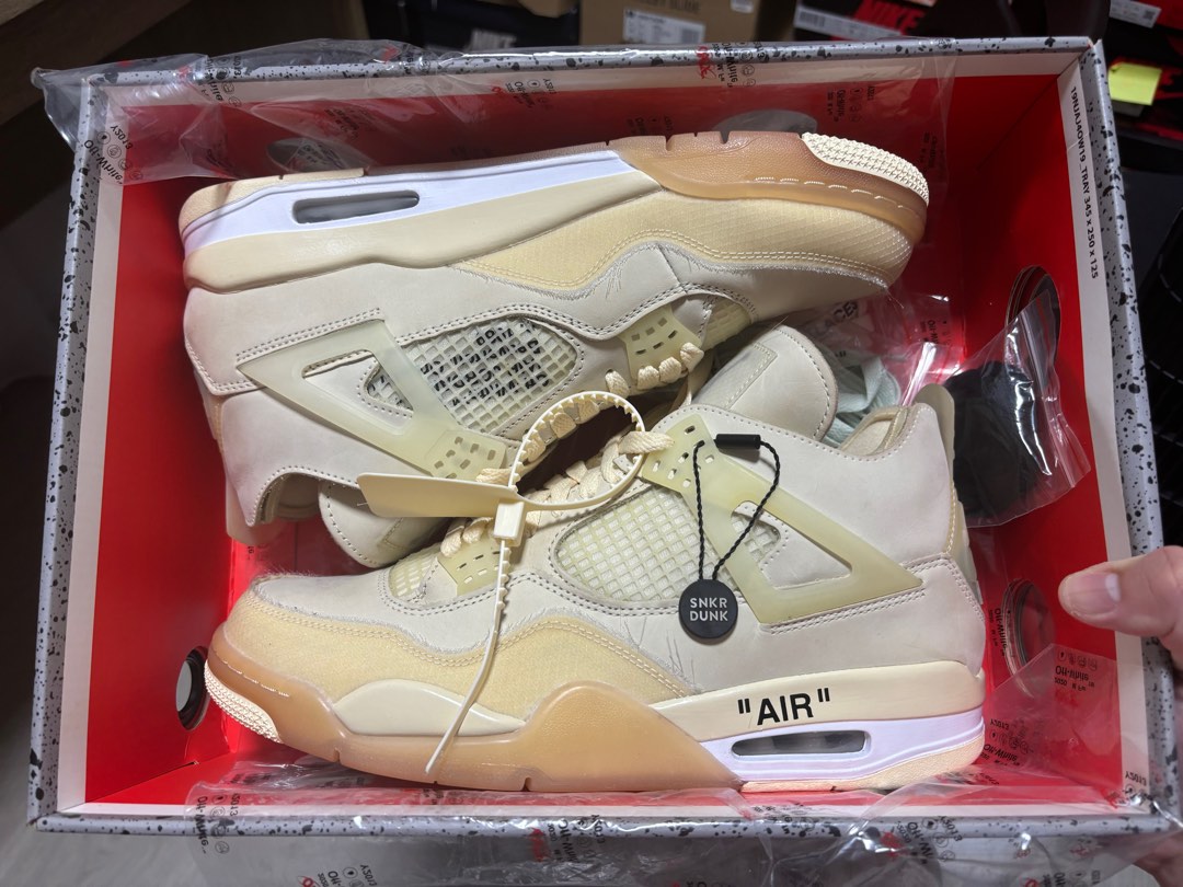 jordan 4 off white sail box