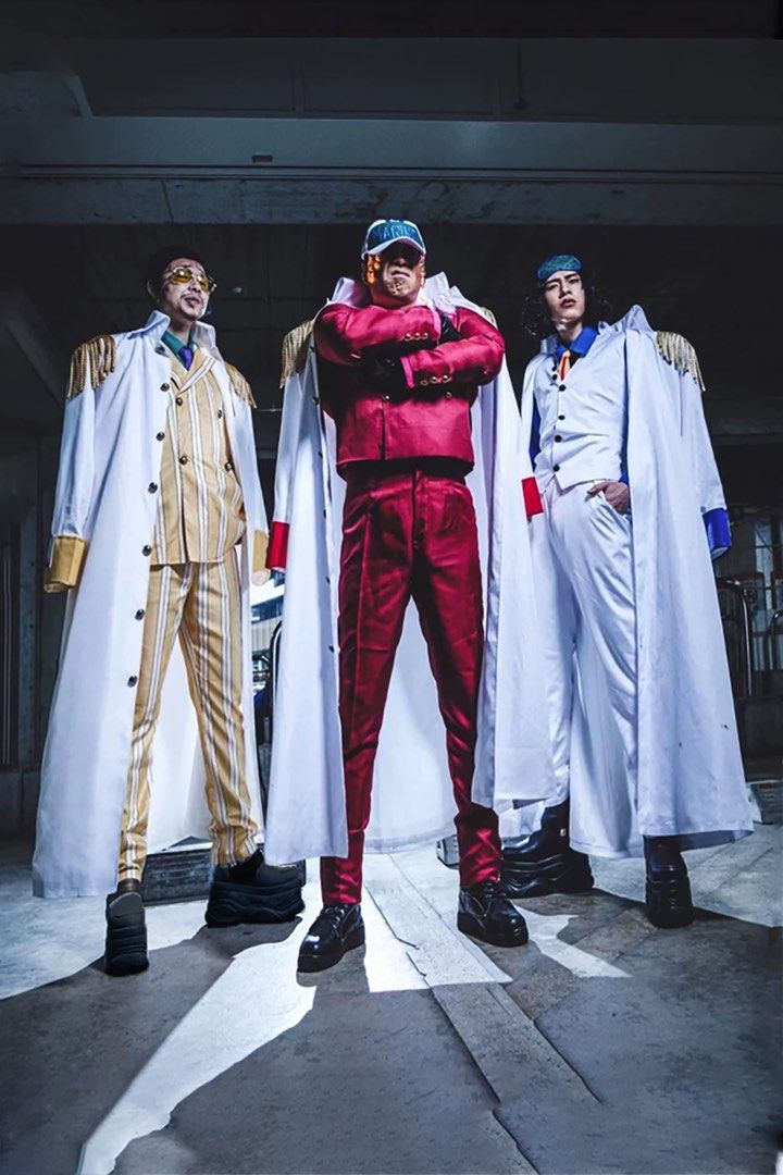 PO] One Piece Marine Admiral Costume Akainu Kizaru Aokiji Cosplay