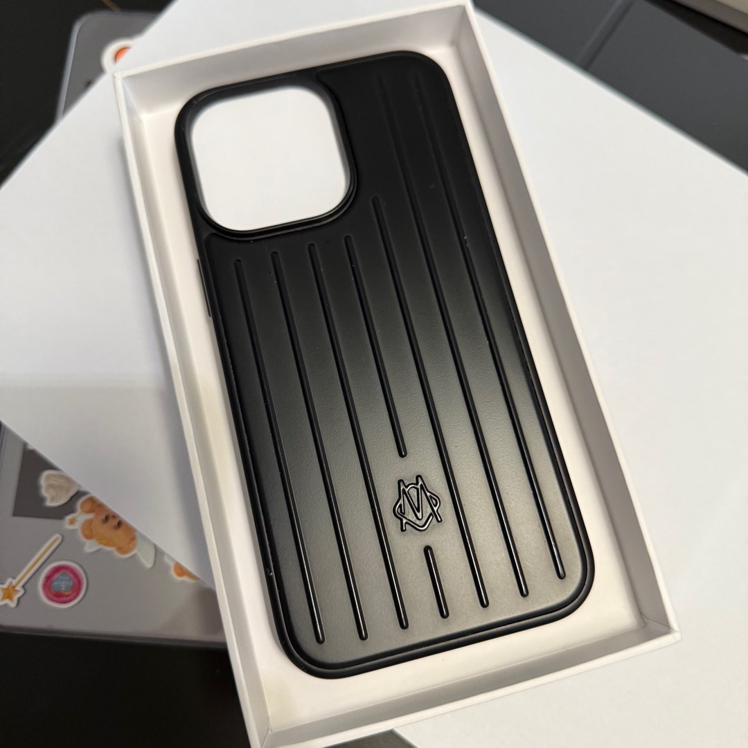 RIMOWA iPhone14Pro ケース ブラック　POLY CACE iPhone14 PRO ケース RIMOWA ブラック Rimowa iphone case compatible
