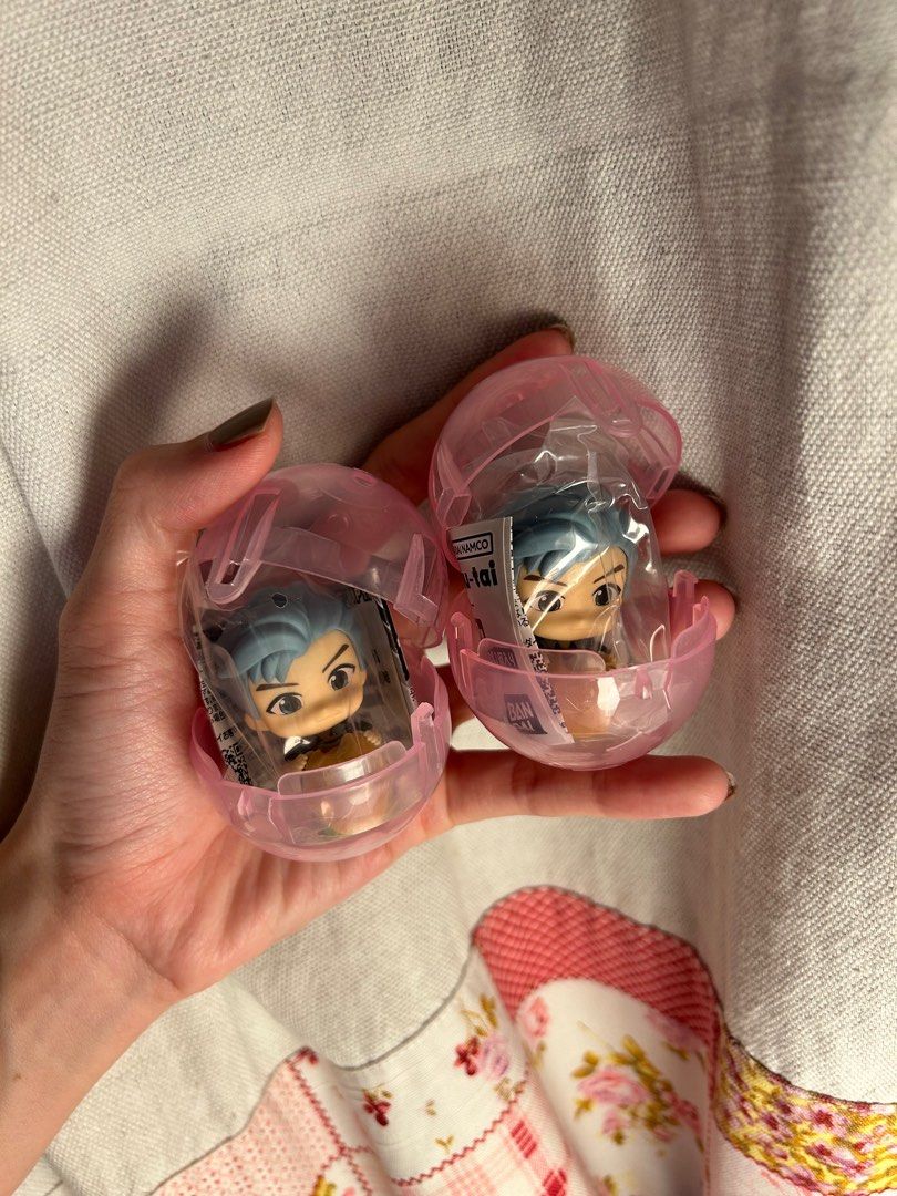 Sealed BTS RM TinyTAN Gashapon Figure (Dessert) (Category: Designer & Blind Box Toys) located in Pasig City. Submitted by choomchoom (Listing ID 1333803628, Image 2). Description: 💜 BTS RM TinyTAN Gashapon Figure (Dessert) 💜 2 stocks available, both sealed (got them in Osaka) 💜 RFS: took me three tries to get my bias (Jimin) 💜 can ship from pasig or qc.