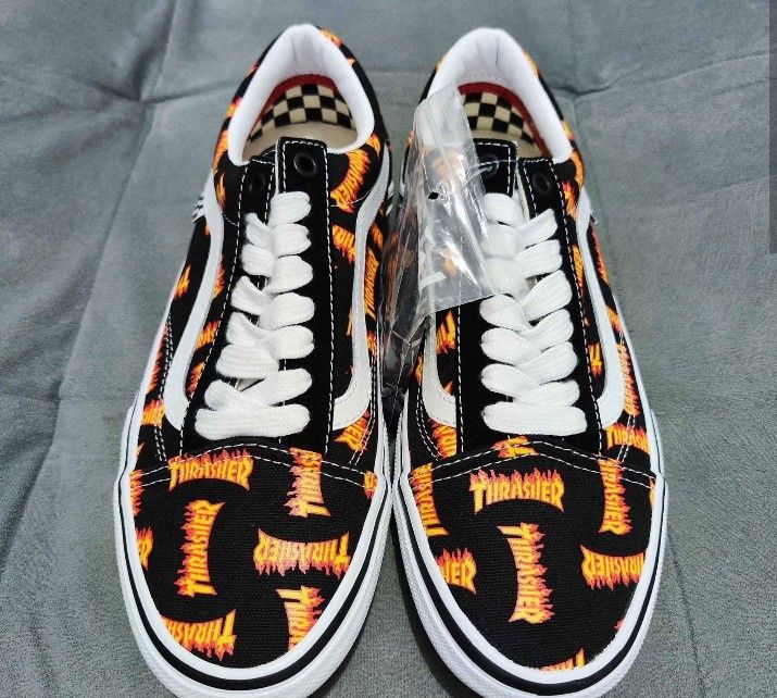 sepatu Vans x Thrasher old skool skate original size 40 reflace box ektra larces harga msh bisa nepis nego tipis