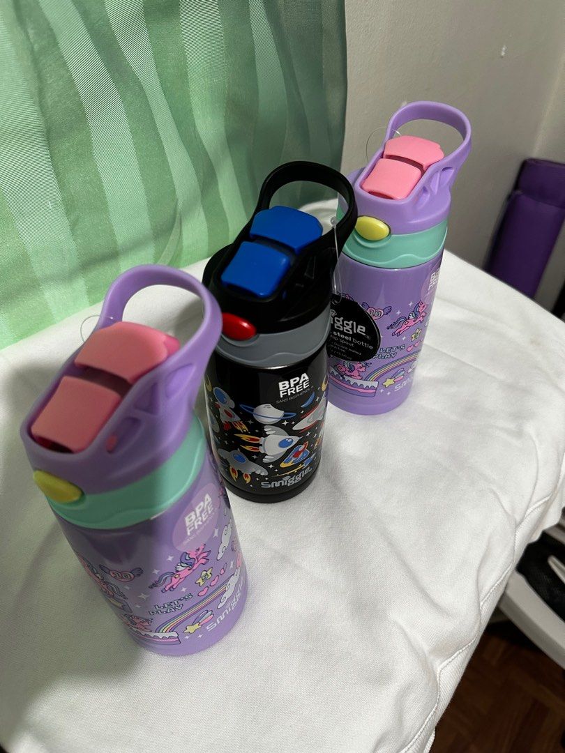 Smiggle stainless steel bottle with sprout (Category: Water Bottles & Tumblers) located in Manila. Submitted by ejc81 (Listing ID 1333708693, Image 2). Description: *Authentic from Australia *BPA free *400ml *Double walled.