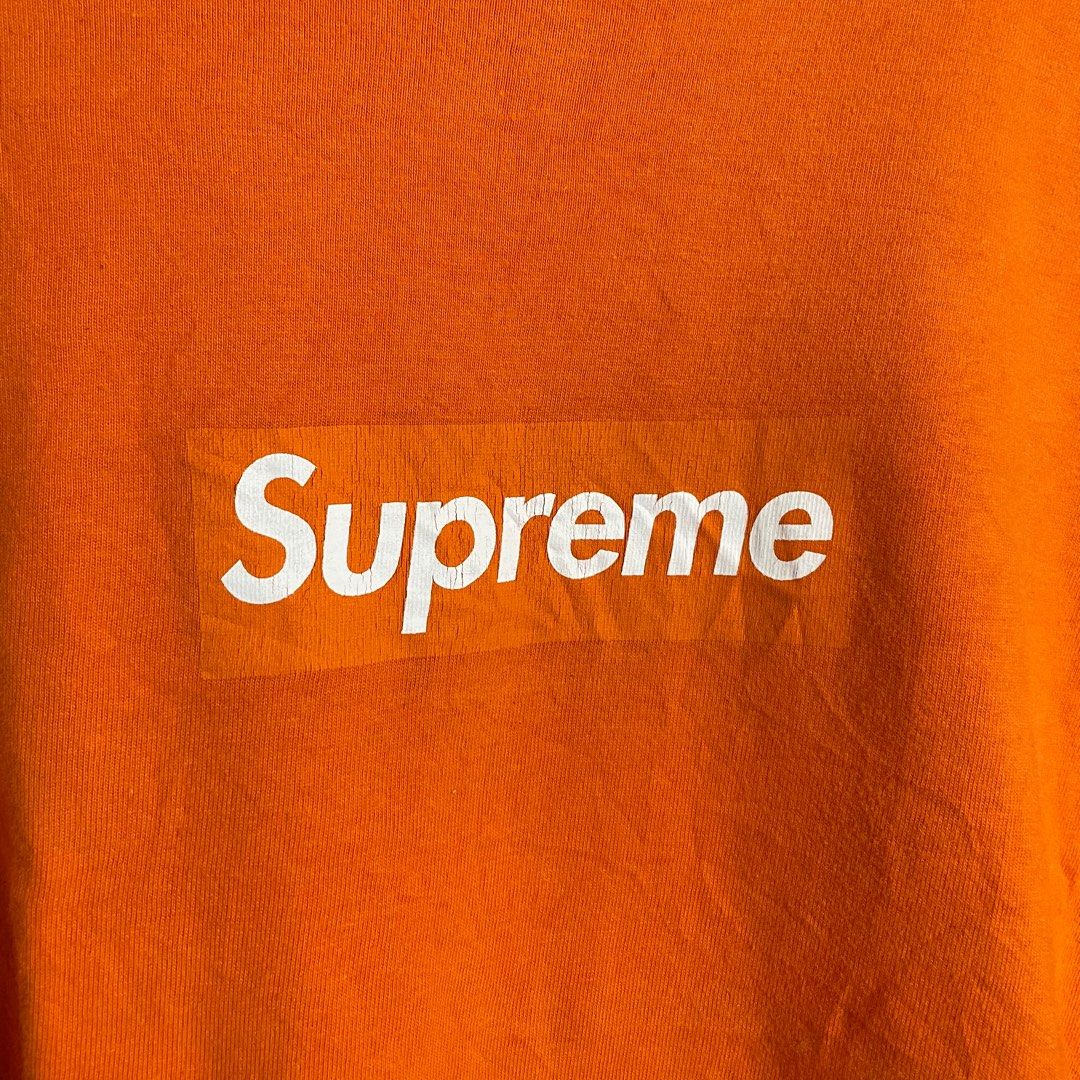 Supreme box logo orange sales