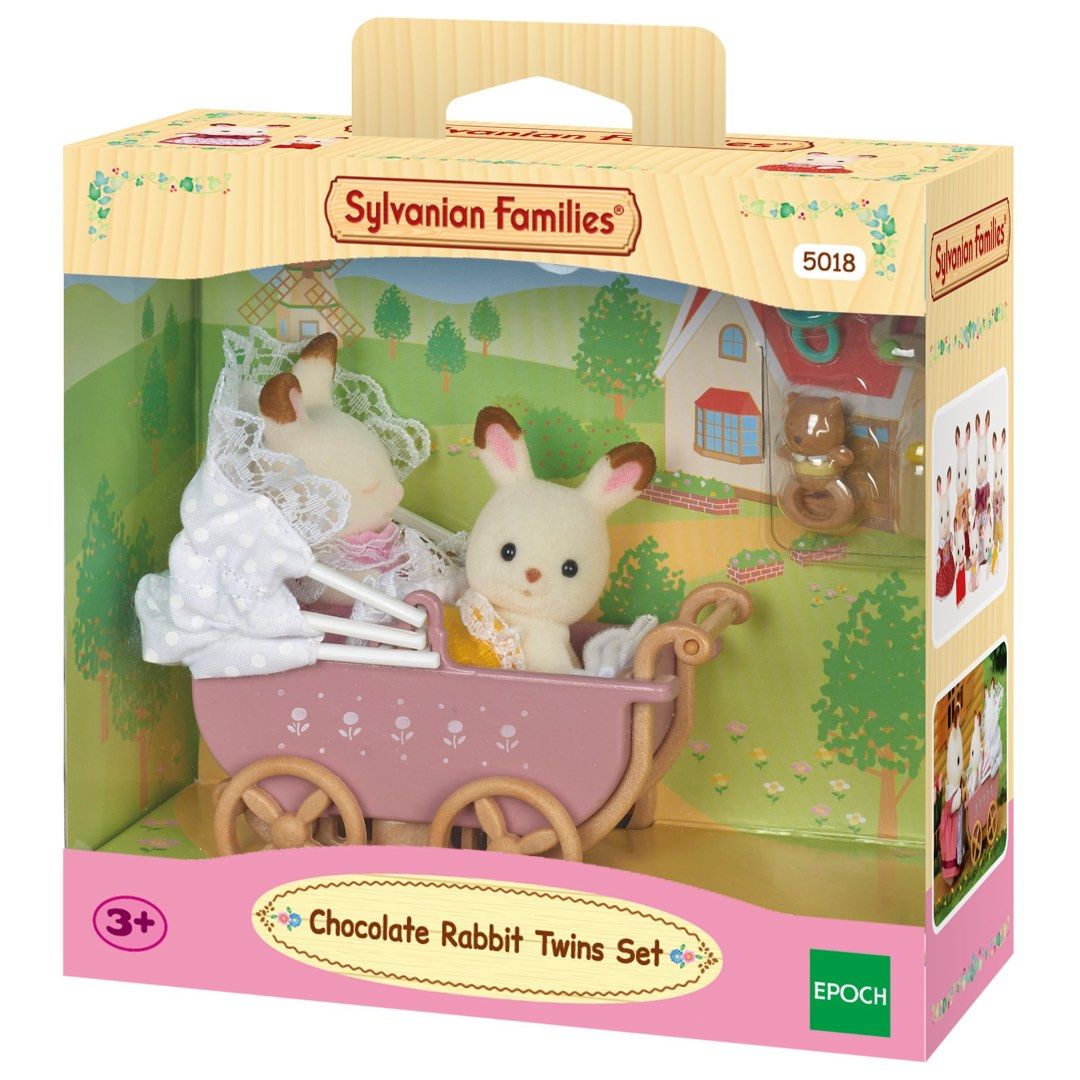 Sylvanian Families Chocolate Rabbit Twins (Category: Figurines & Statues) located in Manila. Submitted by strwberrykori (Listing ID 1333681154, Image 3). Description: - complete with box - bought from mercari jp - so cute for display! 🐰🍼.